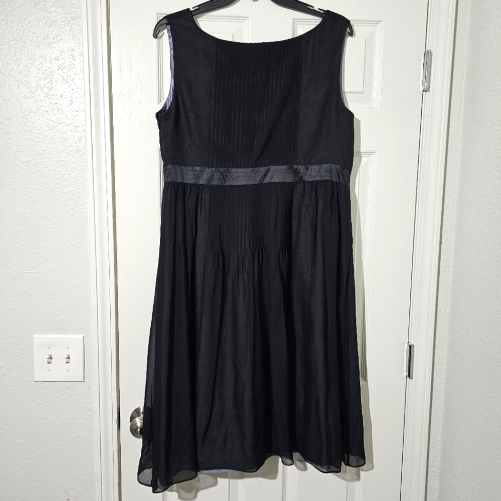 Monsoon Black Silk Dress - Sz 22 UK (18 US) - Picture 2 of 6